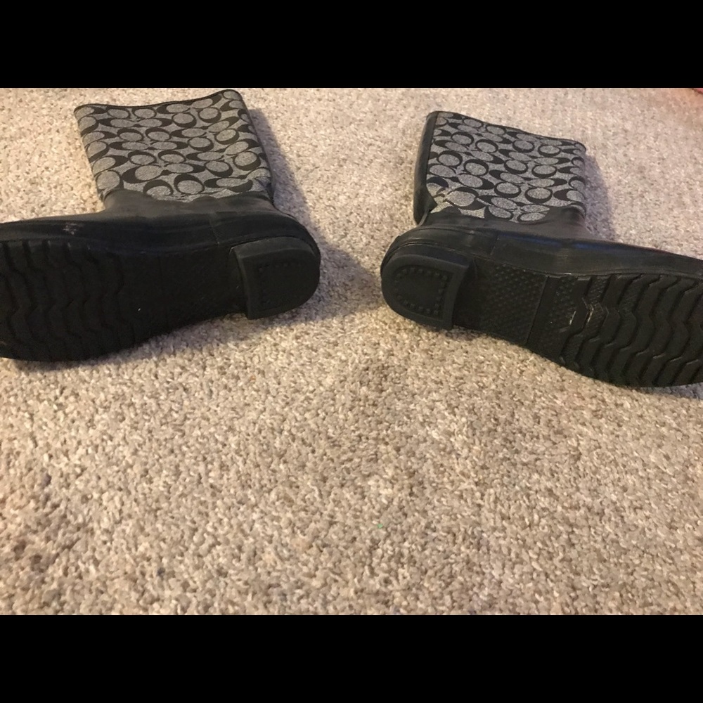 Coach rain boots size 7